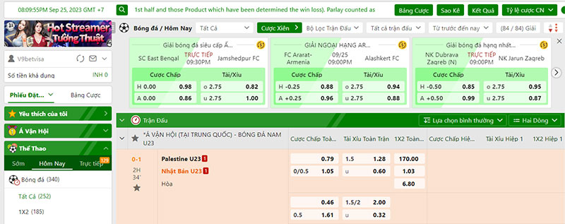Kèo bóng đá V9bet Kèo bóng đá V9bet