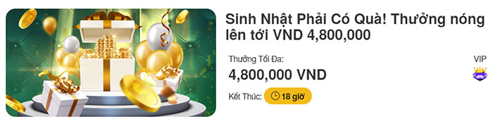 Sinh nhật thành viên nhận quà hấp dẫn tại V9bet Sinh nhật thành viên nhận quà hấp dẫn tại V9bet